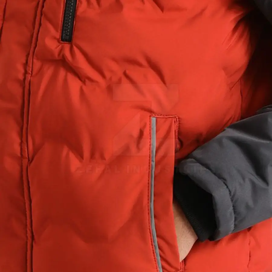 Reasonable Price New Fashion OEM Service Low MOQ Men Puffer Jacket Top Selling New Design Winter Front Logo Customized Colors — Zefal Industries product photograph 6 of 6