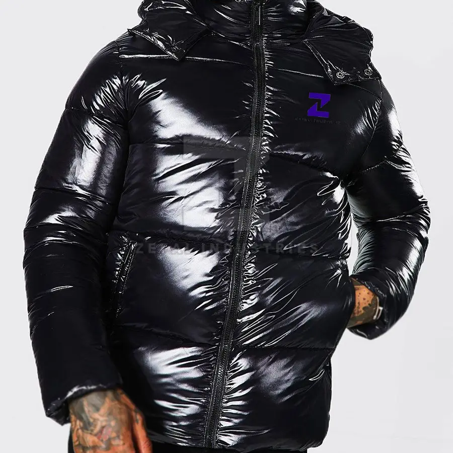Factory Sale Price Men Casual Winter Puffer Jacket Wholesale High Quality Breathable Comfortable Eco-Friendly Customized Front — Zefal Industries product photograph 3 of 6
