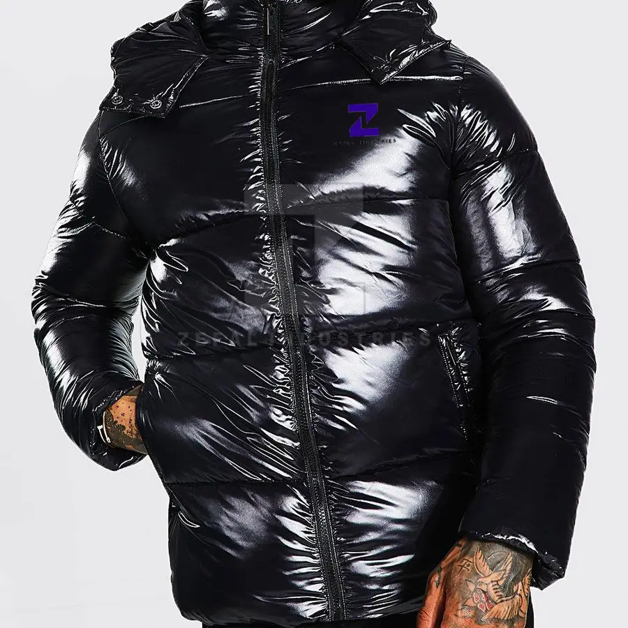 Factory Sale Price Men Casual Winter Puffer Jacket Wholesale High Quality Breathable Comfortable Eco-Friendly Customized Front — Zefal Industries product photograph 4 of 6