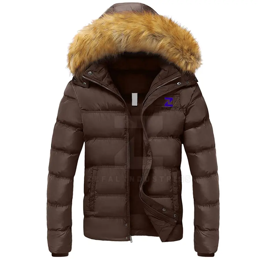 Hot Selling Premium Quality Puffer Jacket Front Logo Breathable Eco-Friendly Winter Comfortable Men's Cotton Shell Casual — real Zefal Industries product photograph