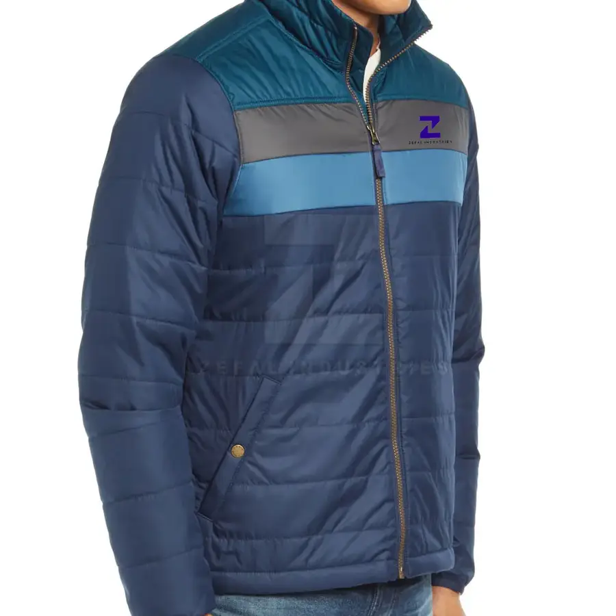 Wholesale Custom Logo Front High Quality Breathable Eco-Friendly Polyester Made Men Winter Waterproof Outdoor Use Puffer Jacket — Zefal Industries product photograph 3 of 6