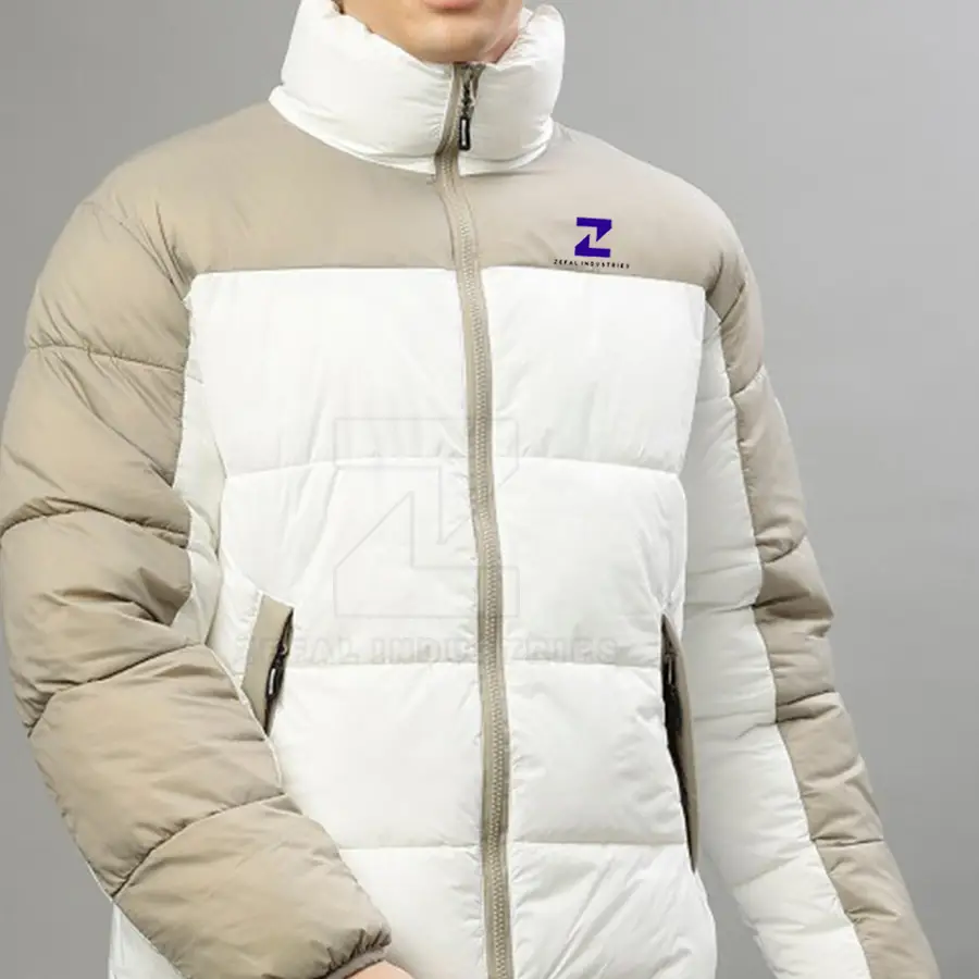 Latest Design Men's Breathable Eco-Friendly Winter Puffer Jacket High Quality Top Selling Best Price OEM Service Front Logo — Zefal Industries product photograph 3 of 6