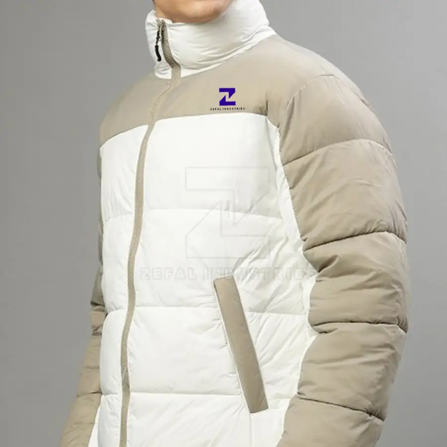 Latest Design Men's Breathable Eco-Friendly Winter Puffer Jacket High Quality Top Selling Best Price OEM Service Front Logo — Zefal Industries product photograph 4 of 6