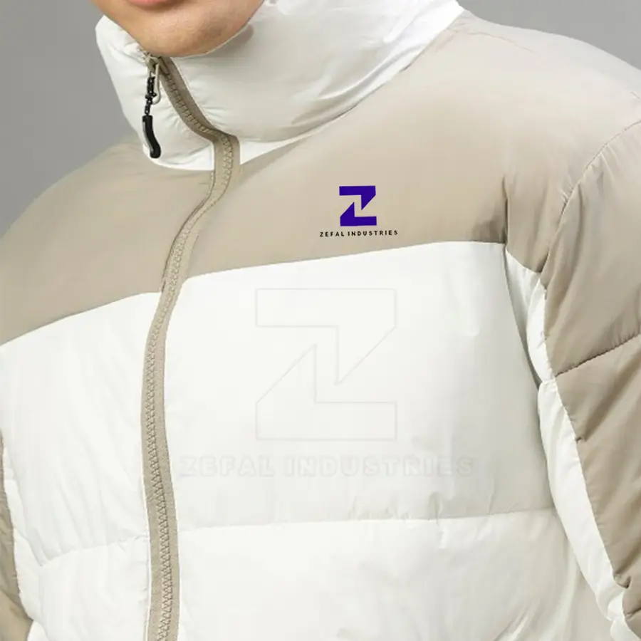 Latest Design Men's Breathable Eco-Friendly Winter Puffer Jacket High Quality Top Selling Best Price OEM Service Front Logo — Zefal Industries product photograph 6 of 6