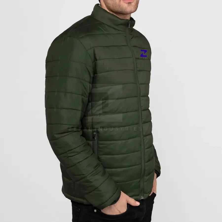 Cheap Price High Quality Men Winter Puffer Jacket Streetwear Lightweight Eco-Friendly Breathable Front Logo Customizable — Zefal Industries product photograph 3 of 6
