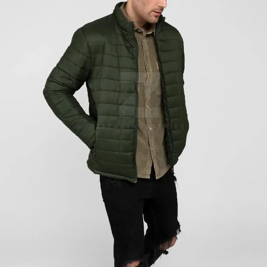 Cheap Price High Quality Men Winter Puffer Jacket Streetwear Lightweight Eco-Friendly Breathable Front Logo Customizable — Zefal Industries product photograph 4 of 6