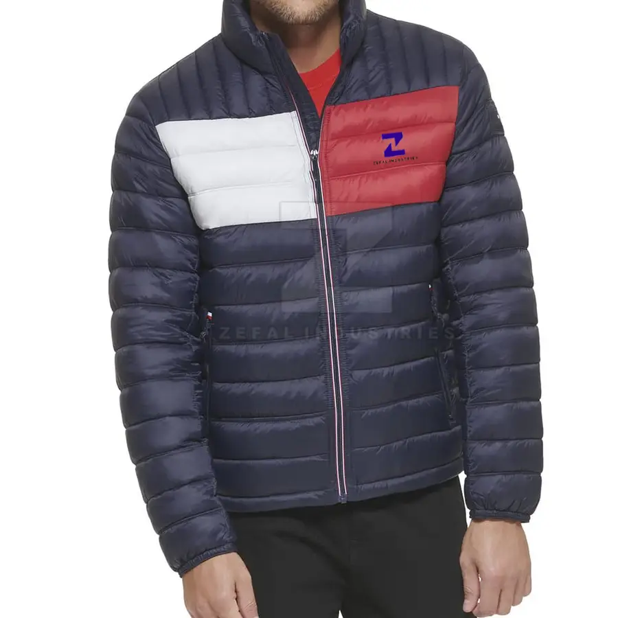 Winter Outdoor Use Men's Puffer Jacket 2025 Best Low Price Quick Dry Breathable Eco-Friendly Front Logo Customized Colors — Zefal Industries product photograph 5 of 6