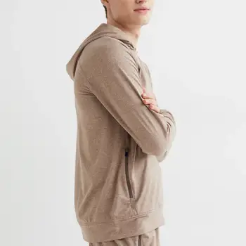 Design Your Own Logo Print Contrast Knitted Bamboo Fiber Hoodies Regular Fit Bulk Quantity Fast Shipping Embroidered Beaded — Zefal Industries product photograph 5 of 6