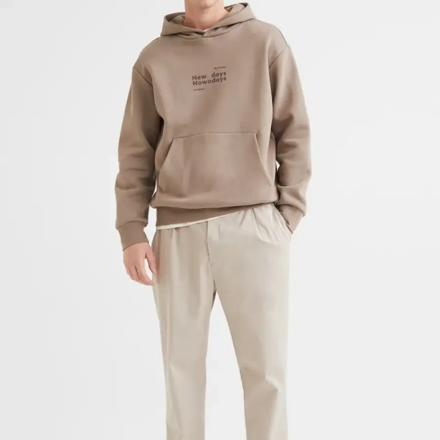 Fashion Style Winter ODM Customized Embroidered Beaded Unisex Premium Comfortable Fleece Pullover Hoodie 100% Bamboo Fiber — Zefal Industries product photograph 4 of 6