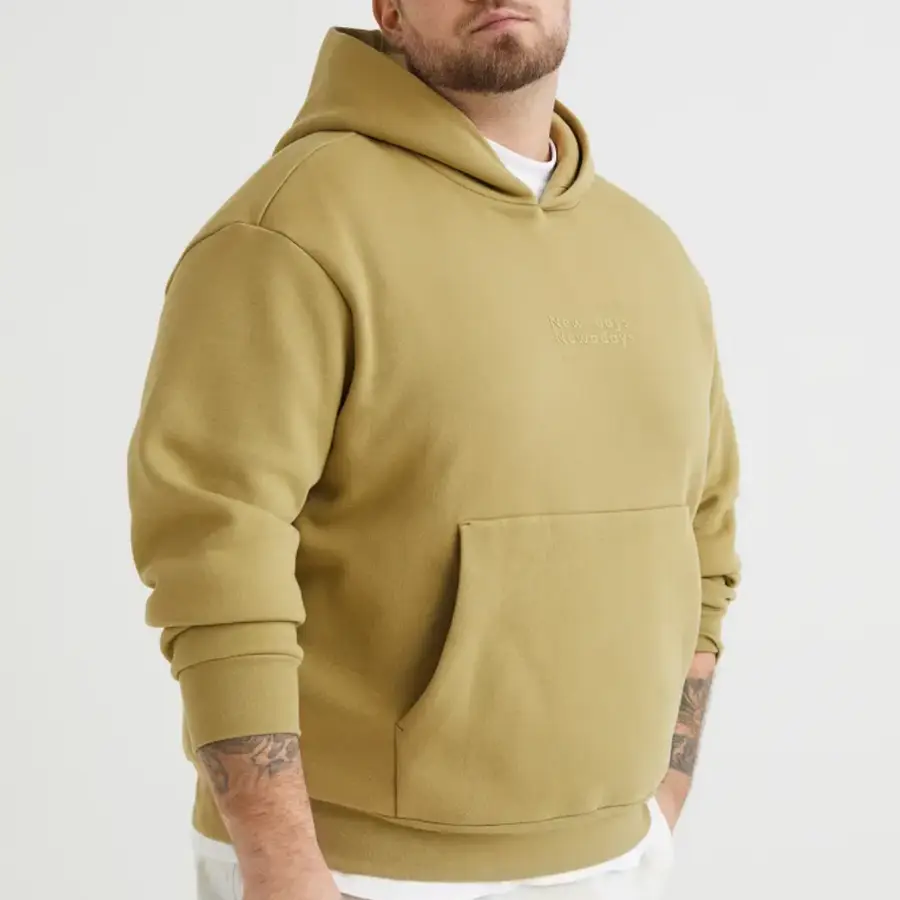 High Quality Winter ODM Custom Men's Pullover Hoodie Double-Layer Beaded Digital Printing Bamboo Fiber Fleece Custom Colors — Zefal Industries product photograph 1 of 6