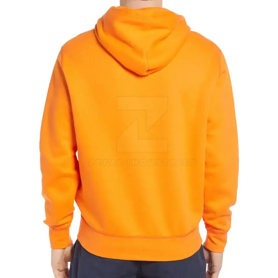 Adults Winter Men Pullover Hoodies 100% Cotton Solid Customized Logo High Quality Custom Design — Zefal Industries product photograph 3 of 6
