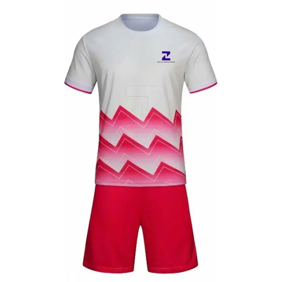 High Quality 100% Polyester Sublimation Printed Crew Neck Lightweight Breathable Quick Dry Men's Short Sleeve Soccer Sports — Zefal Industries product photograph 2 of 6