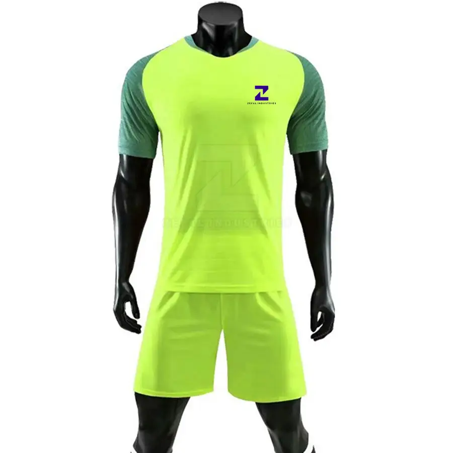 Adjustable Customizable Top Selling Breathable Quick Dry Short Sleeve Men's Soccer Uniform Lightweight Made Polyester for Adult — Zefal Industries product photograph 1 of 6
