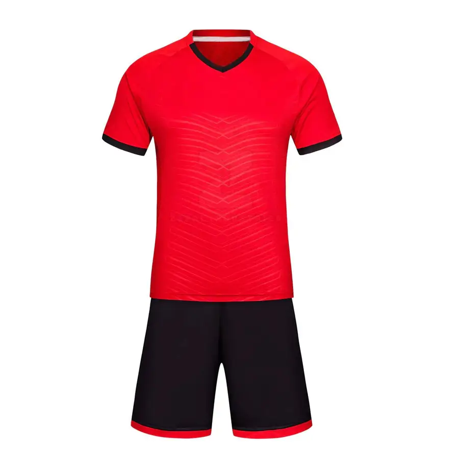 Round Neck Short Sleeves Printed Soccer Jersey Shorts Set High Quality Breathable Lightweight Quick Dry Customized New Design — Zefal Industries product photograph 1 of 6