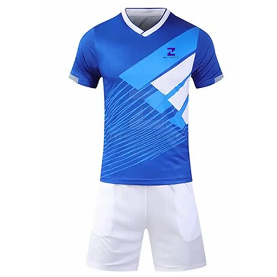 Solid Color Lightweight Breathable Quick Dry Men Adults Soccer Uniform 100% Polyester Team Wear High Quality for Players — Zefal Industries product photograph 1 of 6