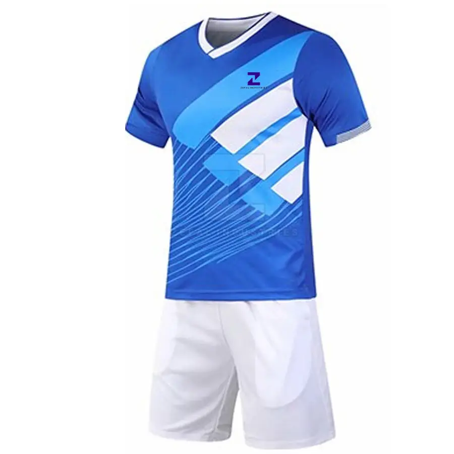 Solid Color Lightweight Breathable Quick Dry Men Adults Soccer Uniform 100% Polyester Team Wear High Quality for Players — Zefal Industries product photograph 2 of 6