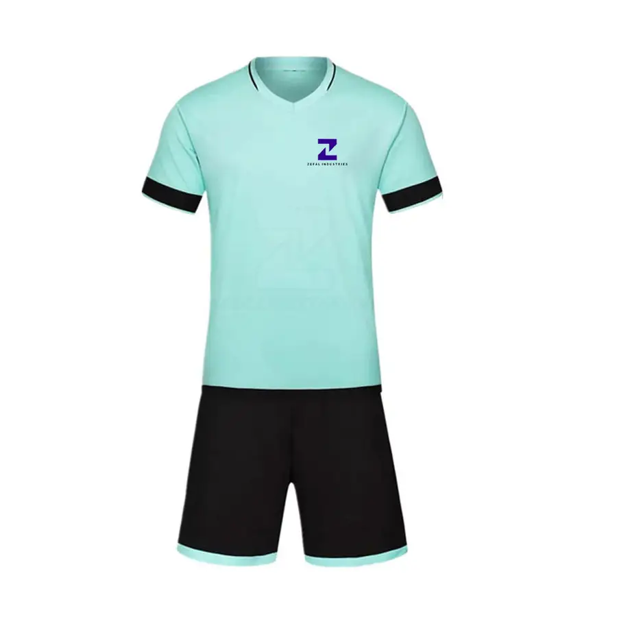 Lightweight Quick Dry Soccer Uniform Sets High Quality 100% Polyester Wholesale Rate Factory Direct Supplier for Adults — Zefal Industries product photograph 1 of 5