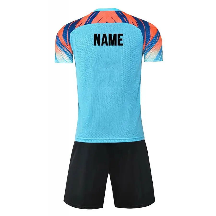 New Design Customized Logo Men's Soccer Uniform 2025 Best Selling 100% Polyester Breathable Quick Dry Lightweight Short Sleeve — Zefal Industries product photograph 2 of 6