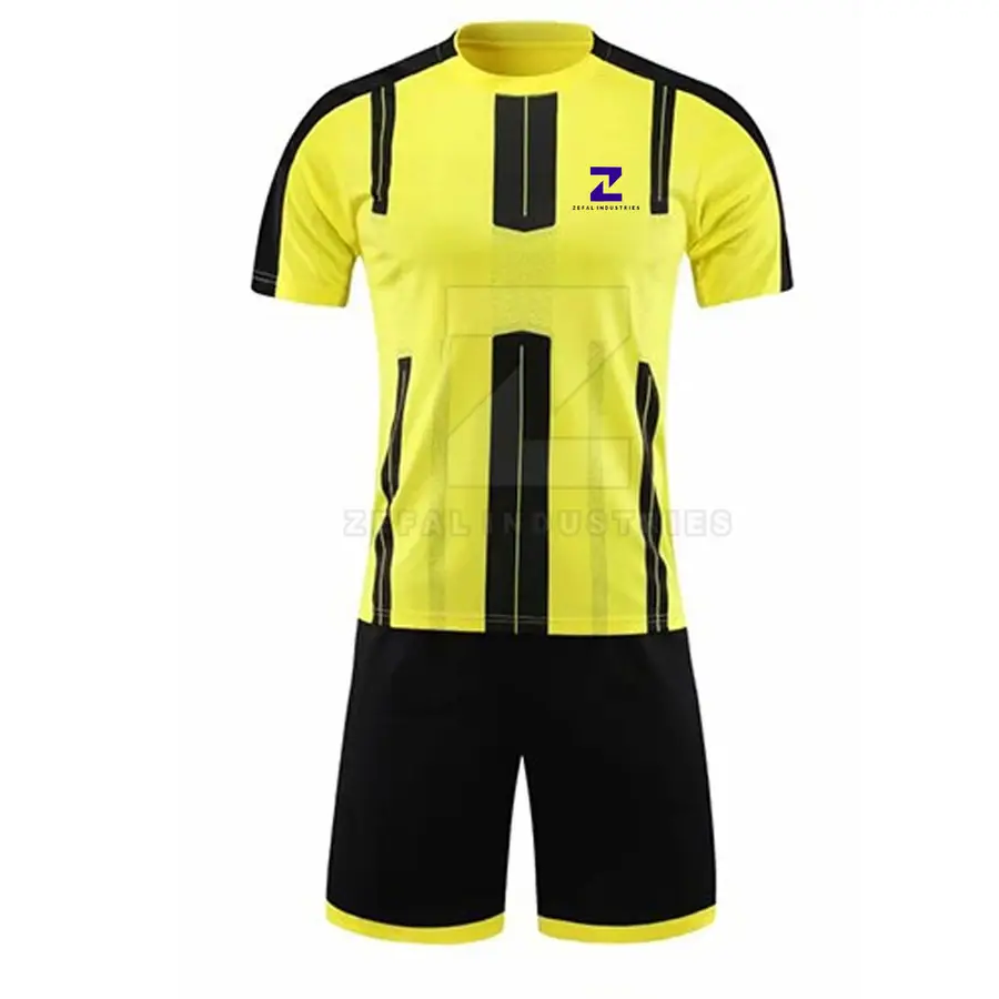 Football Player Training Soccer Uniforms Adult Men's Customizable 100% Polyester Quick Dry Lightweight Breathable Team Uniform — Zefal Industries product photograph 1 of 6