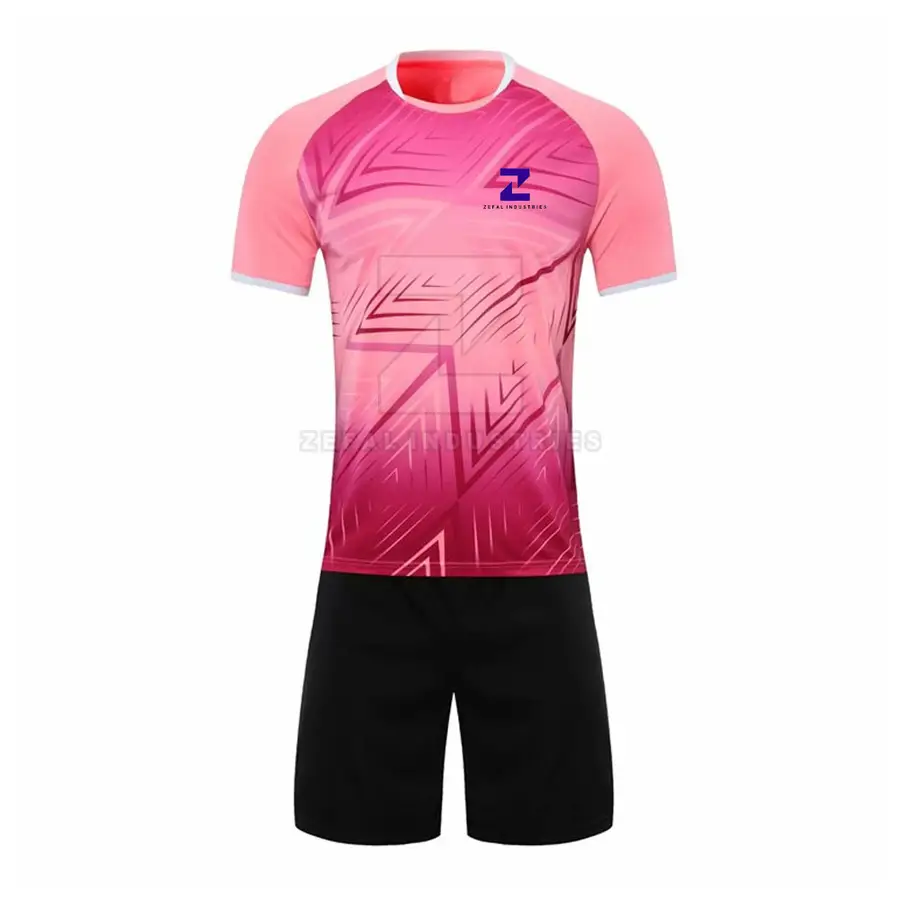 Wholesale Custom Low MOQ High Quality 100% Polyester Lightweight Quick Dry Soccer Uniforms for Men Breathable Sets — Zefal Industries product photograph 1 of 6