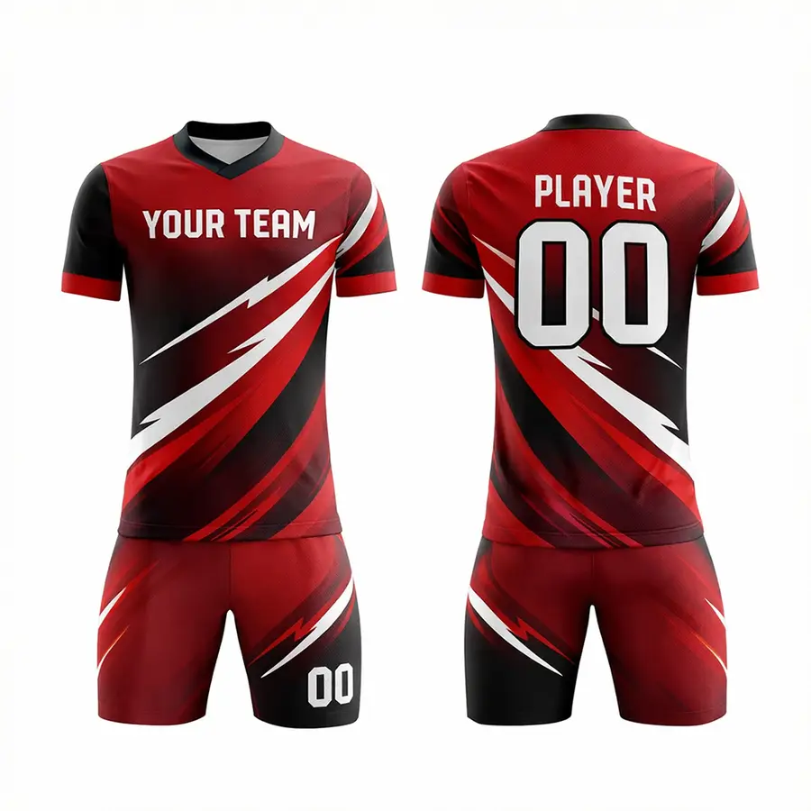 Customized Men's Winter Sports Wear Set Latest Design Full Sleeve Drawstring Closure Top Automated Cutting Jersey 100% Polyester — Zefal Industries product photograph 1 of 6