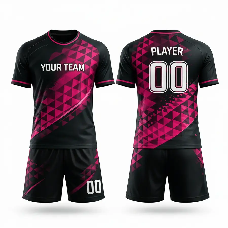 Men's Sports Wear Customizable Jersey Set Full Sleeve Anti-Bacterial 100% Polyester Football Jersey Training Clothes — Zefal Industries product photograph 2 of 6