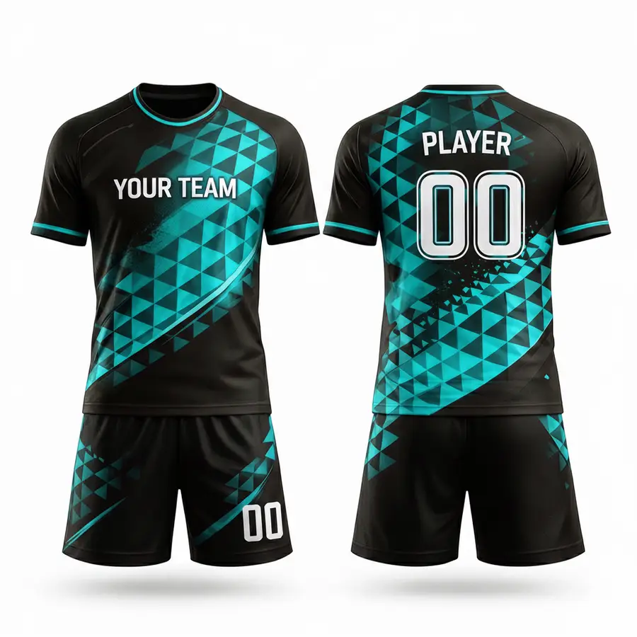 Men's Sports Wear Customizable Jersey Set Full Sleeve Anti-Bacterial 100% Polyester Football Jersey Training Clothes — Zefal Industries product photograph 5 of 6