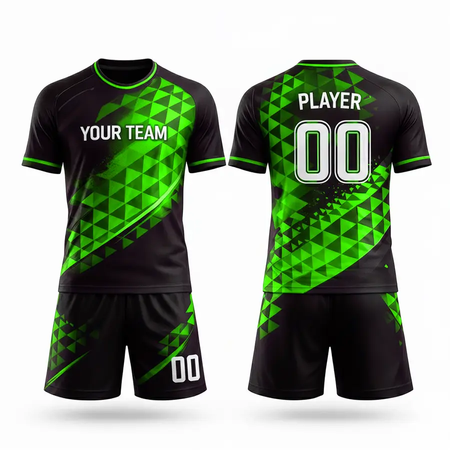 Men's Sports Wear Customizable Jersey Set Full Sleeve Anti-Bacterial 100% Polyester Football Jersey Training Clothes — Zefal Industries product photograph 6 of 6