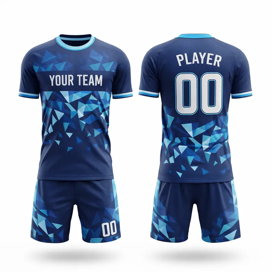 Custom Digital Print Football Sports Wear Mens Adult Club Set 100% Polyester Anti-Bacterial Winter Custom Team Brand Name — real Zefal Industries product photograph