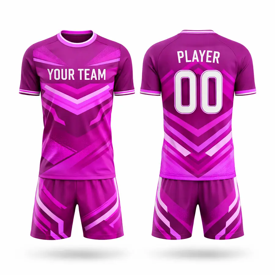 Personalized Design Red White Stylish Team High Quality Full Sleeve Football Factory OEM Kits 100% Polyester Anti-Bacterial — Zefal Industries product photograph 1 of 6