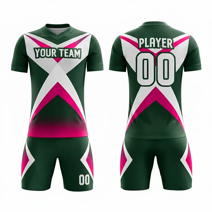 Custom Football Sportswear Team Jersey Sets Men's Practice Shirts Digital Print Anti-Bacterial 100% Polyester Custom Team Brand — Zefal Industries product photograph 6 of 6