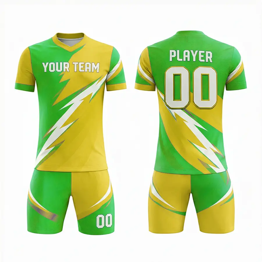 Full Sleeve V Neck Jersey Men's Football Jersey Regular T-Strap Drawstring Closure Quick Dry Breathable Fabric Anti-Bacterial — Zefal Industries product photograph 5 of 6