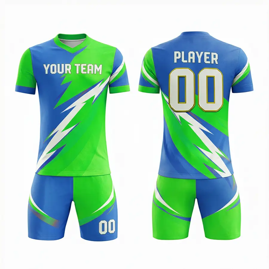 Full Sleeve V Neck Jersey Men's Football Jersey Regular T-Strap Drawstring Closure Quick Dry Breathable Fabric Anti-Bacterial — Zefal Industries product photograph 6 of 6