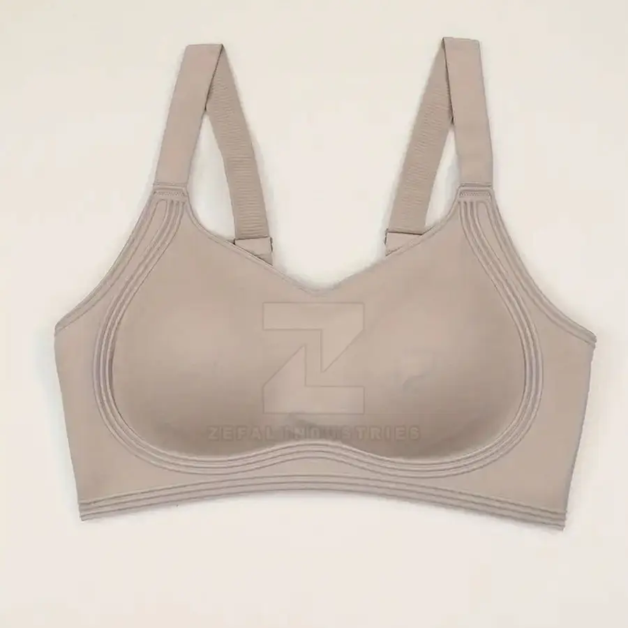 New Arrival Customizable Breathable Eco-Friendly Quick Dry High Support Adjustable Straps Spandex/Nylon Fitness Sports Bra — Zefal Industries product photograph 4 of 6