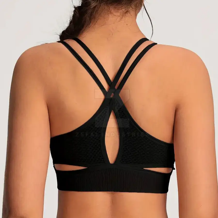 Women High Support Breathable Eco-Friendly Sports Bra Removable Pads Durable Stretch Fabric for Gym Running Daily Comfort-Quick — Zefal Industries product photograph 2 of 6