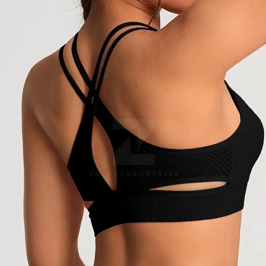 Women High Support Breathable Eco-Friendly Sports Bra Removable Pads Durable Stretch Fabric for Gym Running Daily Comfort-Quick — Zefal Industries product photograph 3 of 6