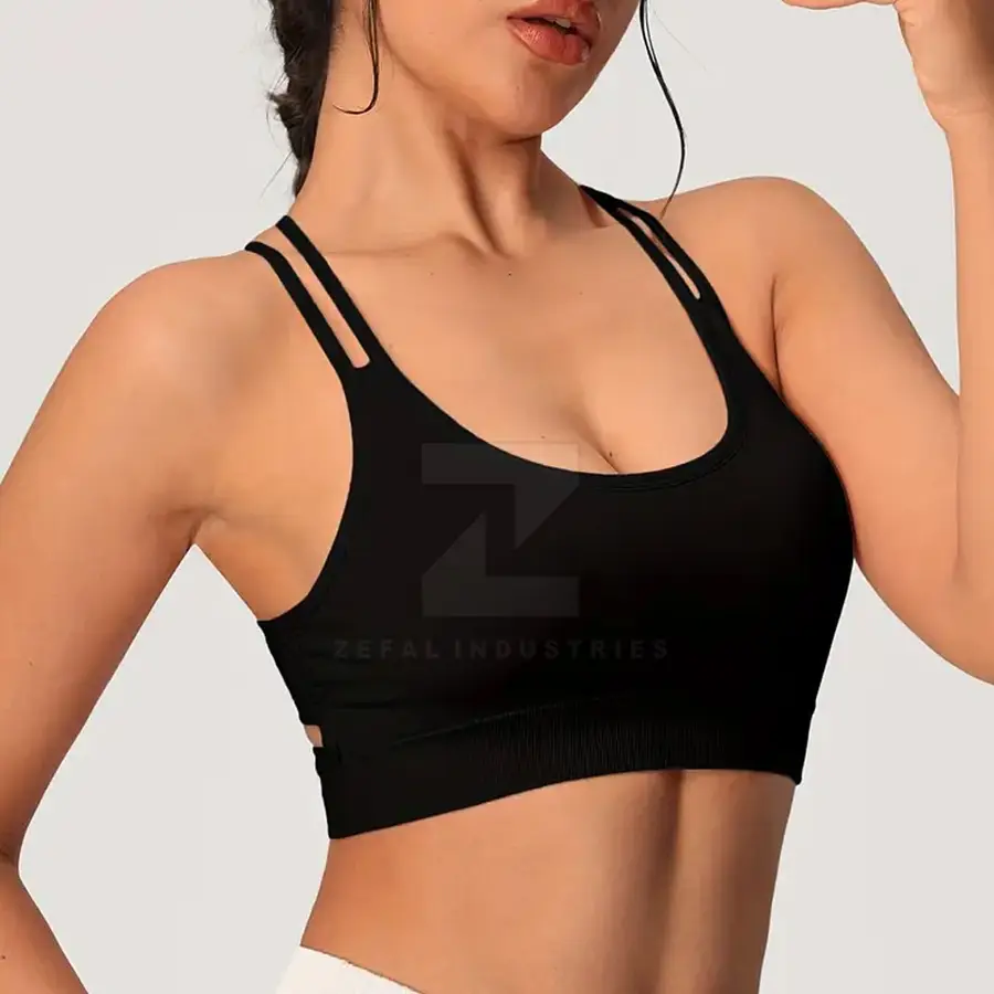 Women High Support Breathable Eco-Friendly Sports Bra Removable Pads Durable Stretch Fabric for Gym Running Daily Comfort-Quick — Zefal Industries product photograph 4 of 6