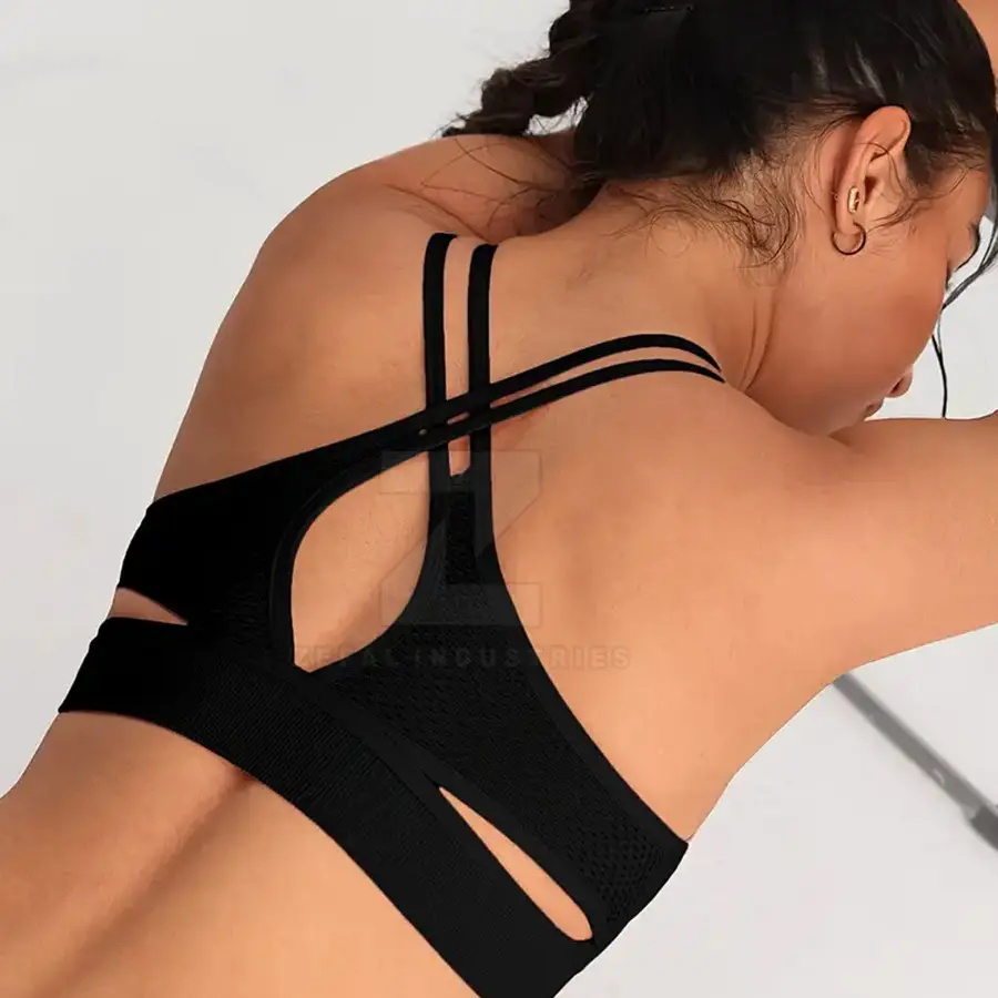 Women High Support Breathable Eco-Friendly Sports Bra Removable Pads Durable Stretch Fabric for Gym Running Daily Comfort-Quick — Zefal Industries product photograph 6 of 6