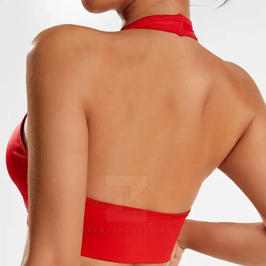 High Support Breathable Eco-Friendly Women's Spandex/Nylon Sports Bra Quick Dry Adjustable Straps Removable Pads Running Gym — Zefal Industries product photograph 5 of 6
