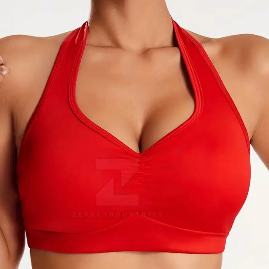 High Support Breathable Eco-Friendly Women's Spandex/Nylon Sports Bra Quick Dry Adjustable Straps Removable Pads Running Gym — Zefal Industries product photograph 6 of 6