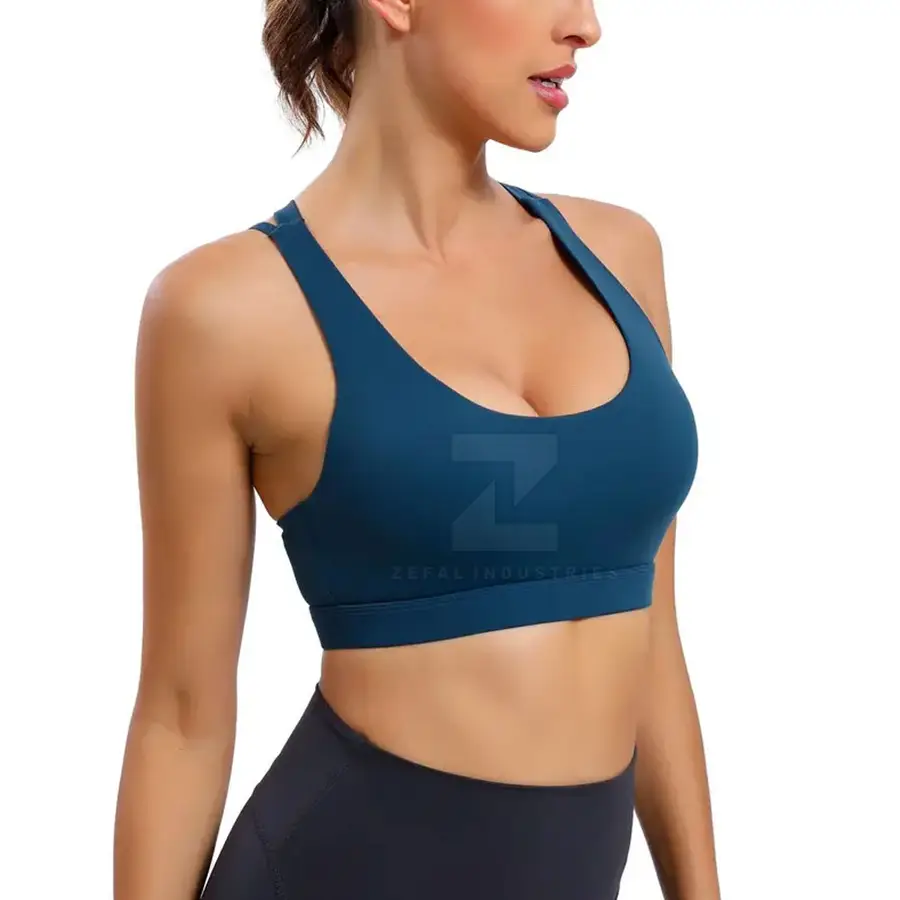 High Support Breathable Sports Bra Adjustable Straps Removable Pads Quick Dry Eco-Friendly Features for Running Gym Sports — Zefal Industries product photograph 1 of 6