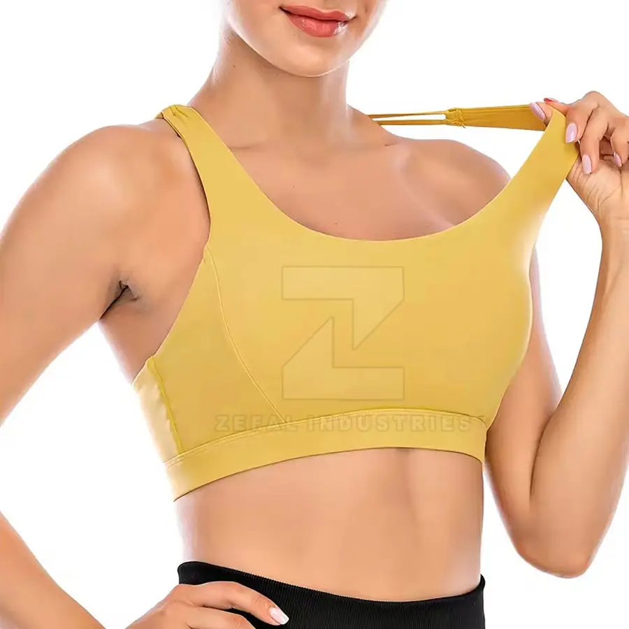 Women's Breathable High Support Seamless Padded Sports Bra with Quick Dry Fabric for Gym Yoga Running & Training — Zefal Industries product photograph 3 of 6