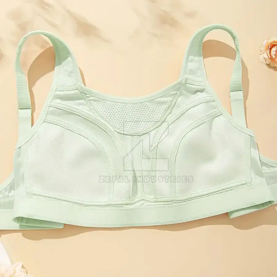Women's Full Support Breathable Eco-Friendly Quick Dry Spandex/Nylon Sports Bra Adjustable Straps Removable Padding High — Zefal Industries product photograph 4 of 6