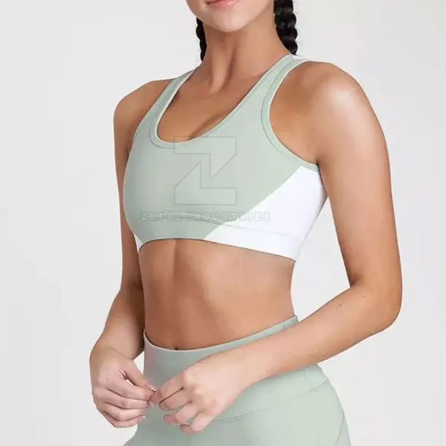 Eco-Friendly Breathable High Support Padded Sports Bra for Women-Gym Yoga & Outdoor Activities with Quick Dry & Removable Pads — Zefal Industries product photograph 1 of 6