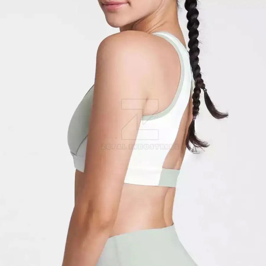 Eco-Friendly Breathable High Support Padded Sports Bra for Women-Gym Yoga & Outdoor Activities with Quick Dry & Removable Pads — Zefal Industries product photograph 2 of 6
