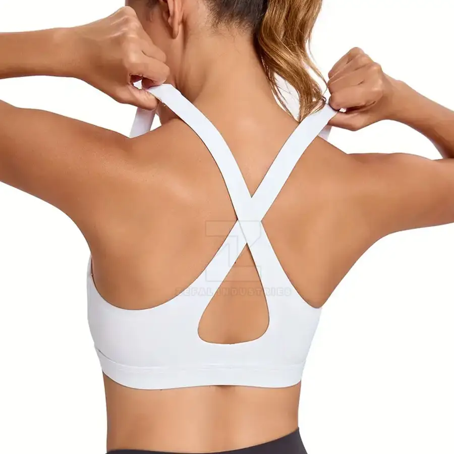 Sports Bra Women High Support Quick Dry Eco-Friendly Adjustable Straps Breathable Back Removable Pads Customizable Spandex/Nylon — Zefal Industries product photograph 3 of 6