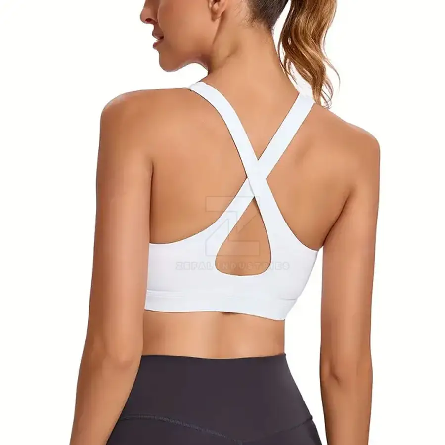 Sports Bra Women High Support Quick Dry Eco-Friendly Adjustable Straps Breathable Back Removable Pads Customizable Spandex/Nylon — Zefal Industries product photograph 6 of 6