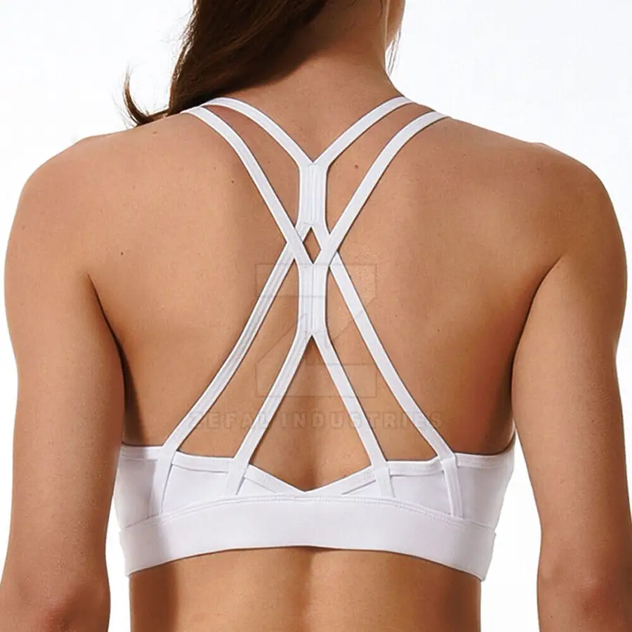 Breathable Women Sports Bra 2025 New Design Quick Dry Lightweight Material High Support U-NECK Eco-Friendly Front Logo — Zefal Industries product photograph 5 of 6