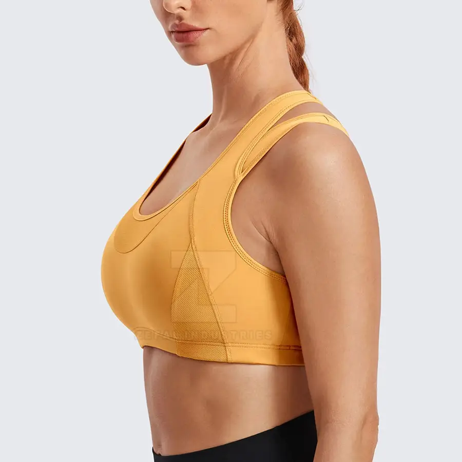 Breathable High Support Sports Bra for Women Adjustable Straps Removable Pads Eco-Friendly Quick Dry Lightweight Material for — Zefal Industries product photograph 3 of 6