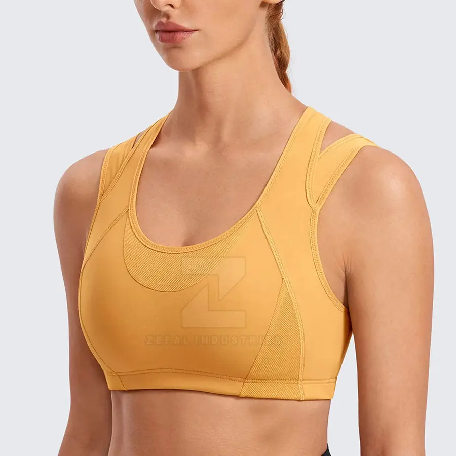 Breathable High Support Sports Bra for Women Adjustable Straps Removable Pads Eco-Friendly Quick Dry Lightweight Material for — Zefal Industries product photograph 5 of 6